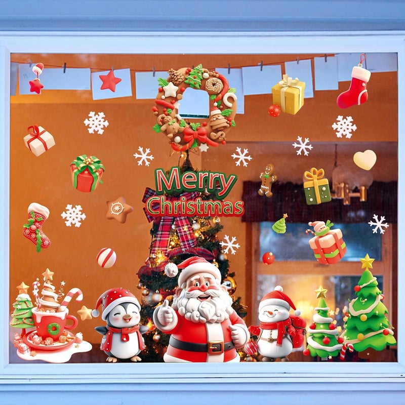 Pseutio Christmas Clings and Xmas Decals for Window Decorations - Image 5